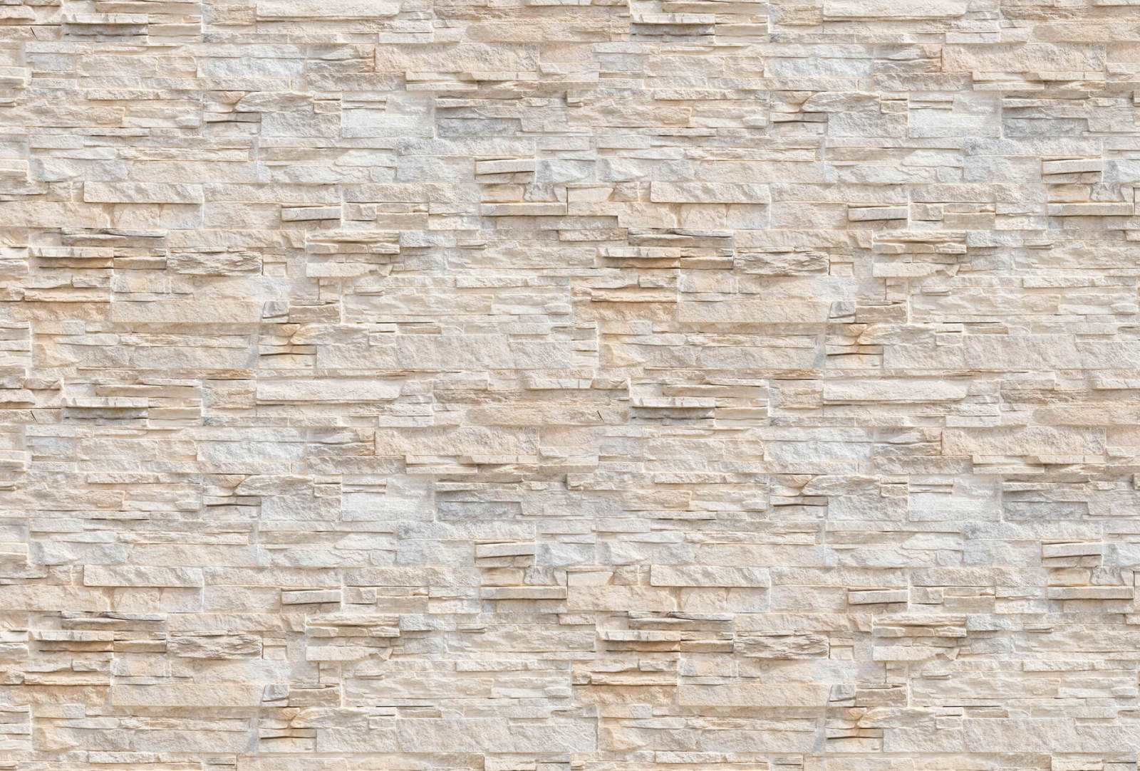 Fototapete DESIGNWALLS 2.0 - beige/creme-weiß - Stein - 2,6 Meter
