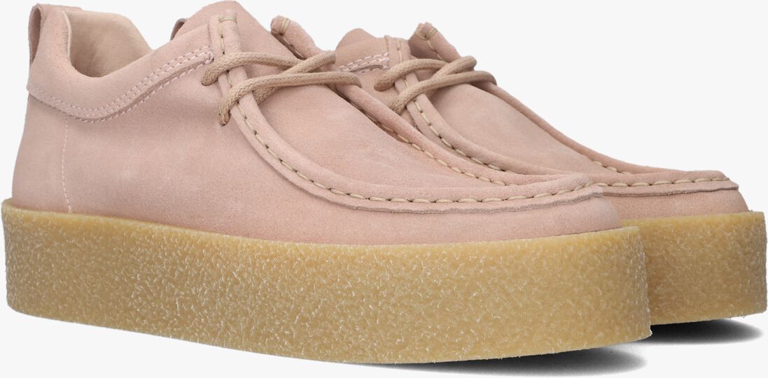 TOMMY JEANS roze tommy jeans veterschoenen tommy jeans suede sh