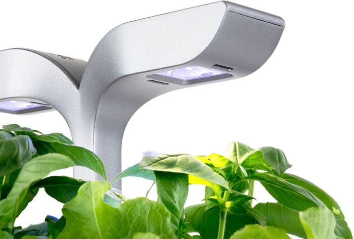 (2-fach) Exky Smart Kräutergarten Indoor Gemüse Beet Blumen Anzucht mit LED Beleuchtung / Wassertank (VEXK-SAWAS-FR-40) - Arctic White