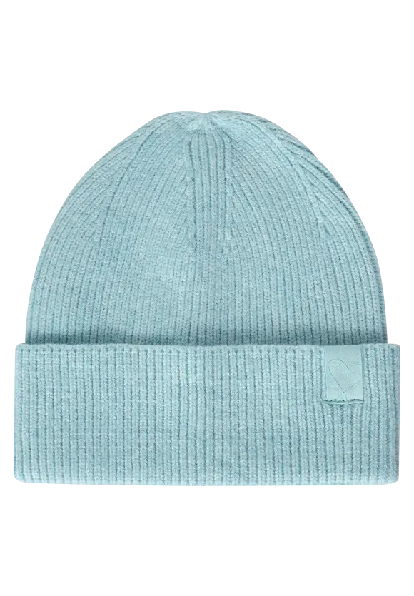Strick Beanie - iced mint melange