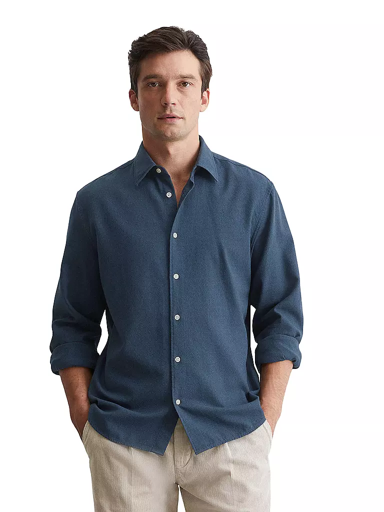 MARC O'POLO Hemd blau