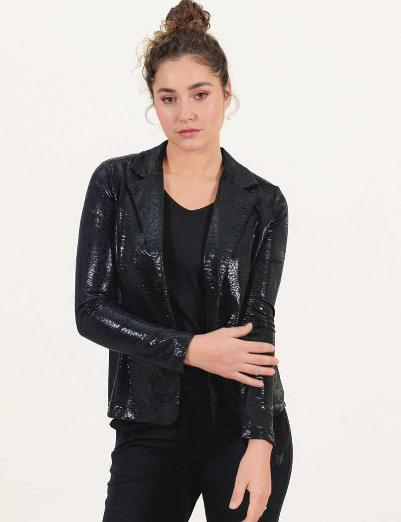 HBT BASICS INSOLITES | SHIRLEY VESTE BLAZER CYCLONE NOIR