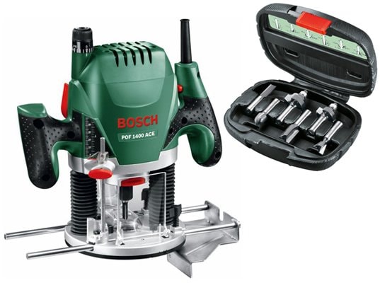 BOSCH - Défonceuse POF 1400 + 6 fraises