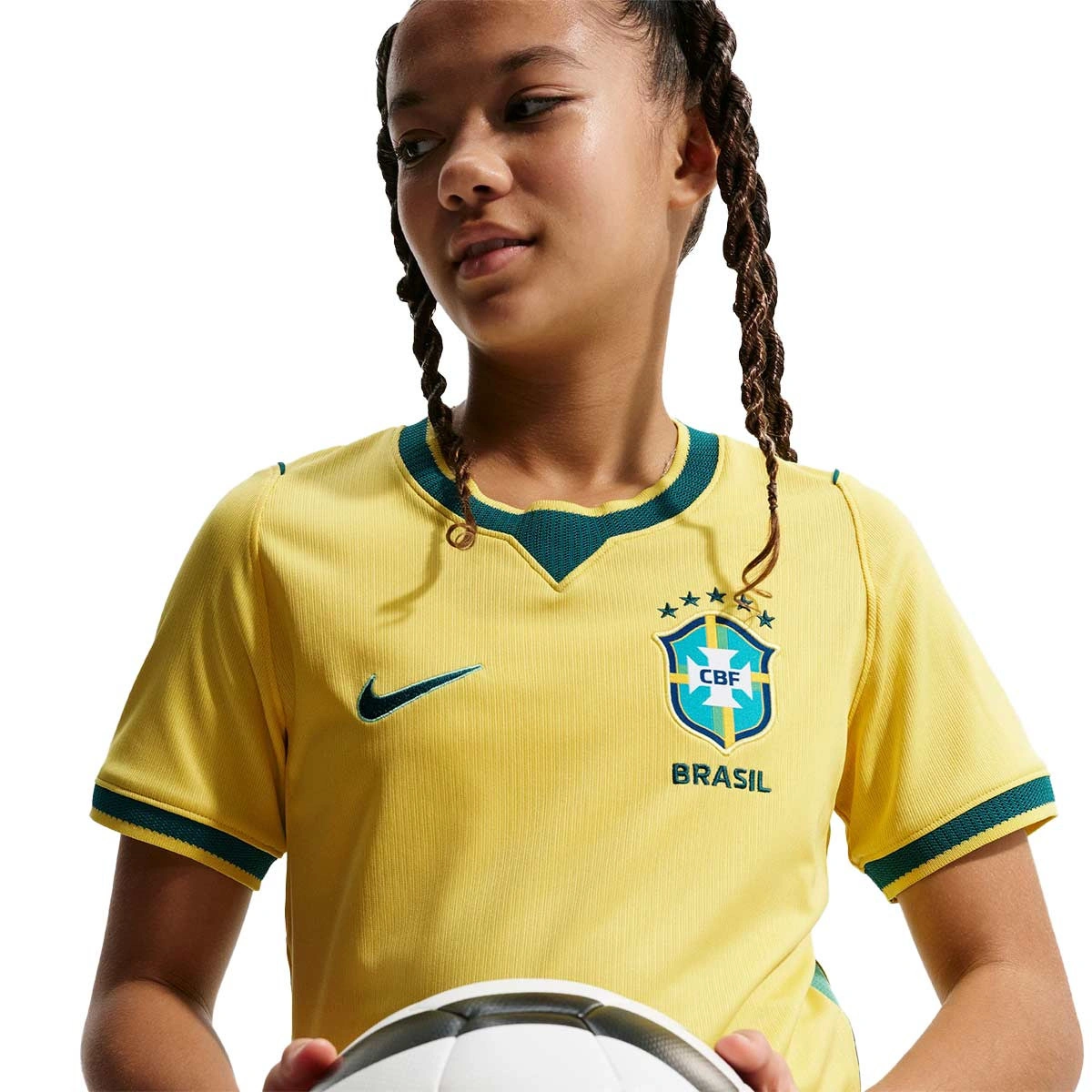 Camisola Nike Brasil Primeiro equipamento Mundial 2026 Criança