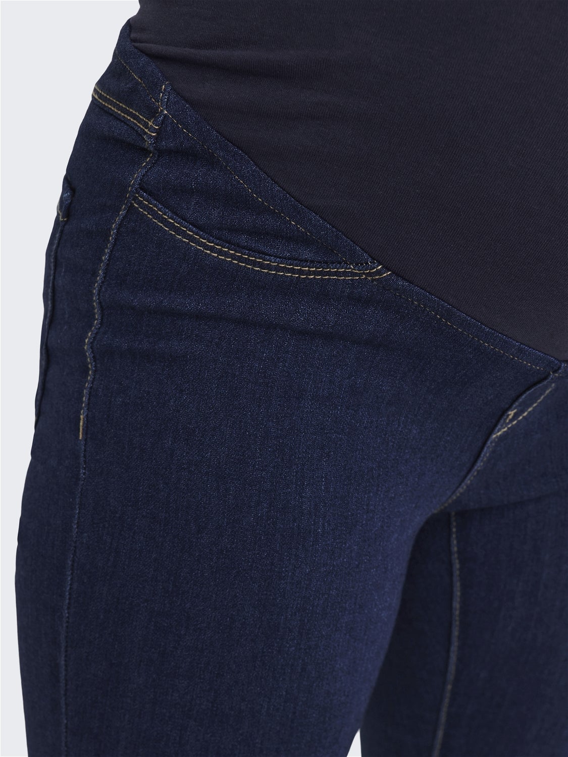 OLMRAIN Mittlere Taille Skinny Fit Jeans Dark Blue Denim