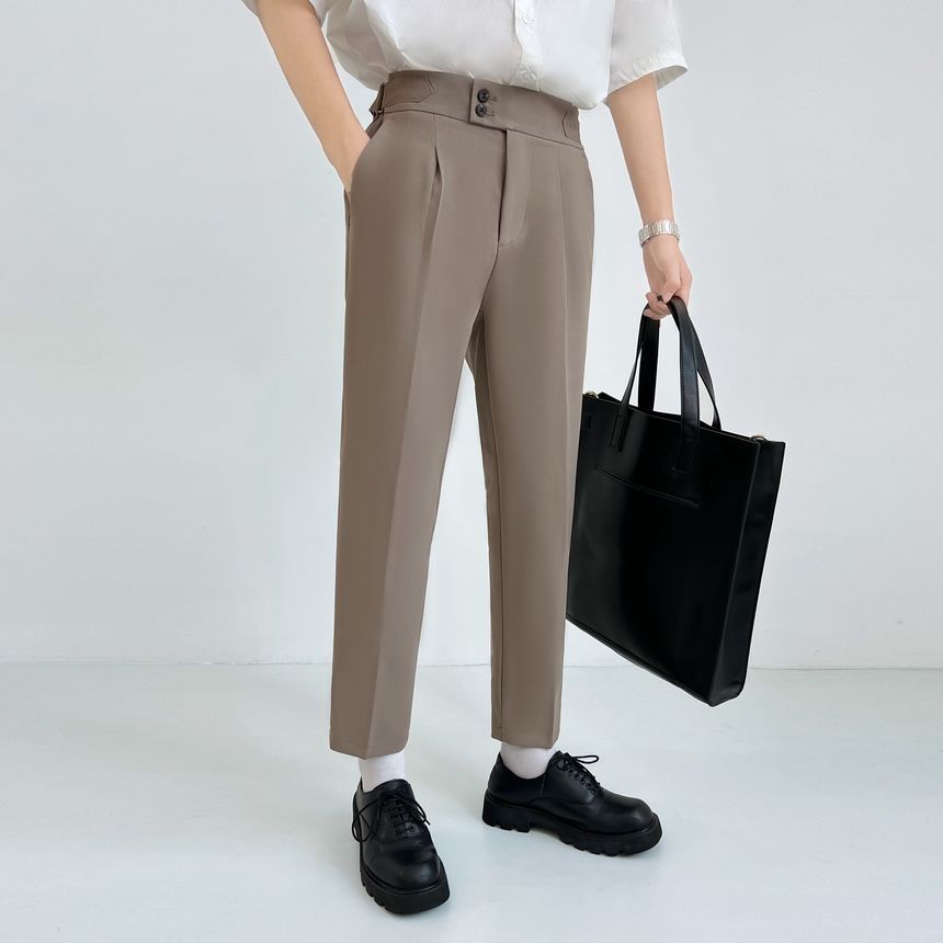 DragonRoad - Hoge taille cropped rechte broek