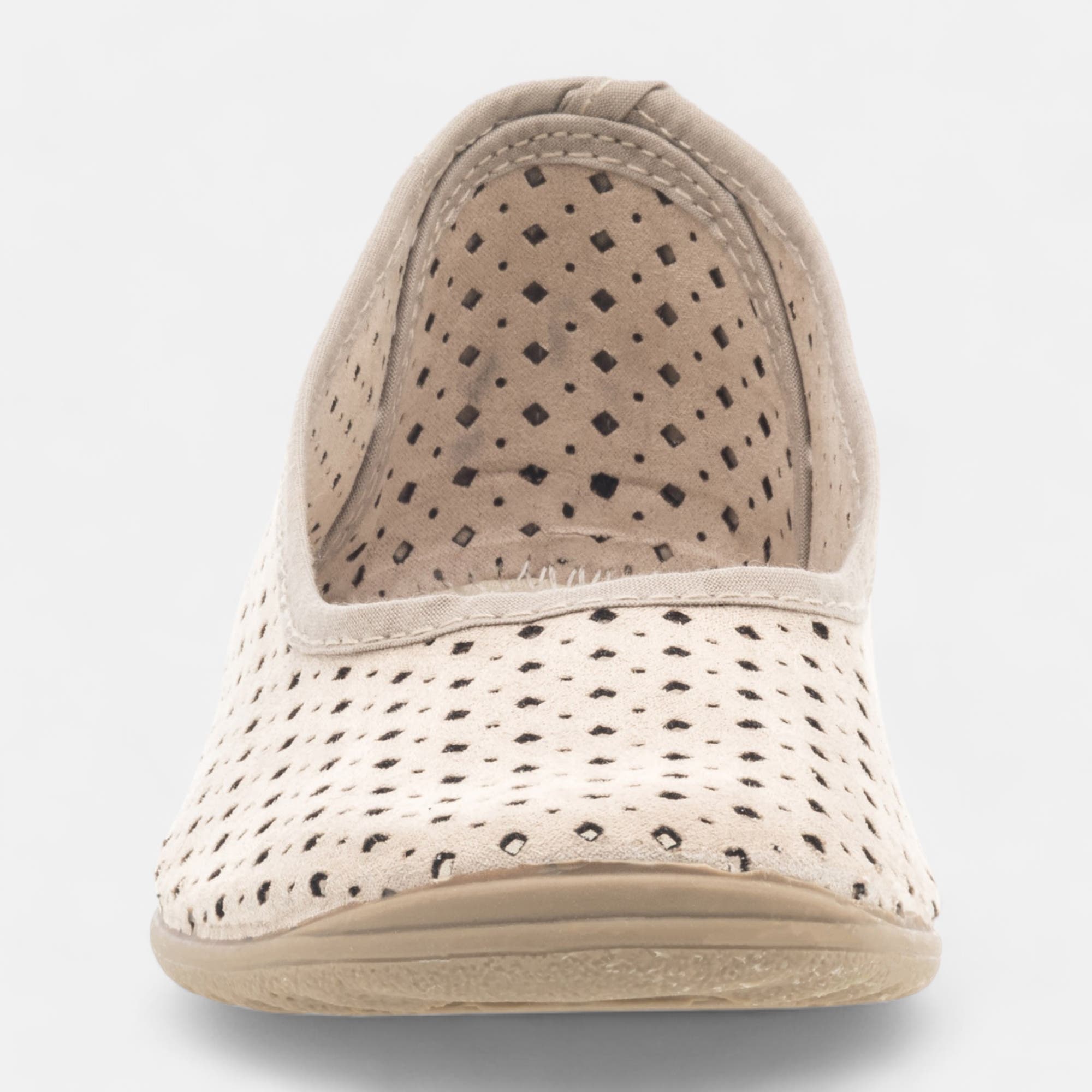 Chaussons ballerines Femme beige