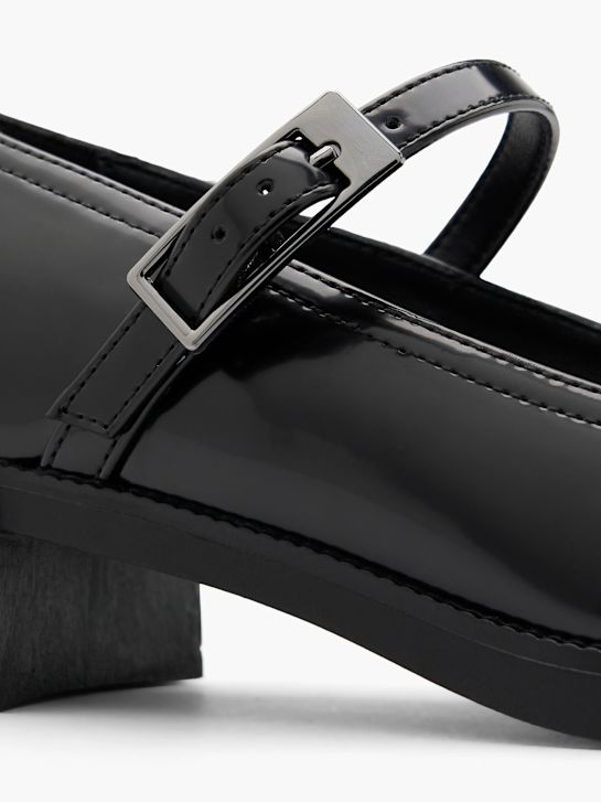 Graceland Mary Jane Spangenpumps Schwarz