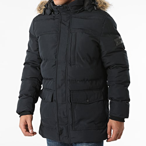 Parka Capuche Fourrure Shaw Noir