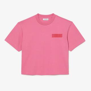 T-shirt femme Lacoste oversize fit en jersey de coton T-Shirts - Rose - Lacoste - Femme