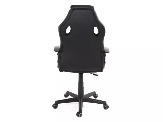 Chaise Gamer junior simili cuir hauteur réglable pivotant roulettes SENA-E (Noir)
