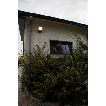 LUTEC wandlamp Atlantis donkergrijs 24W met bewegingssensor