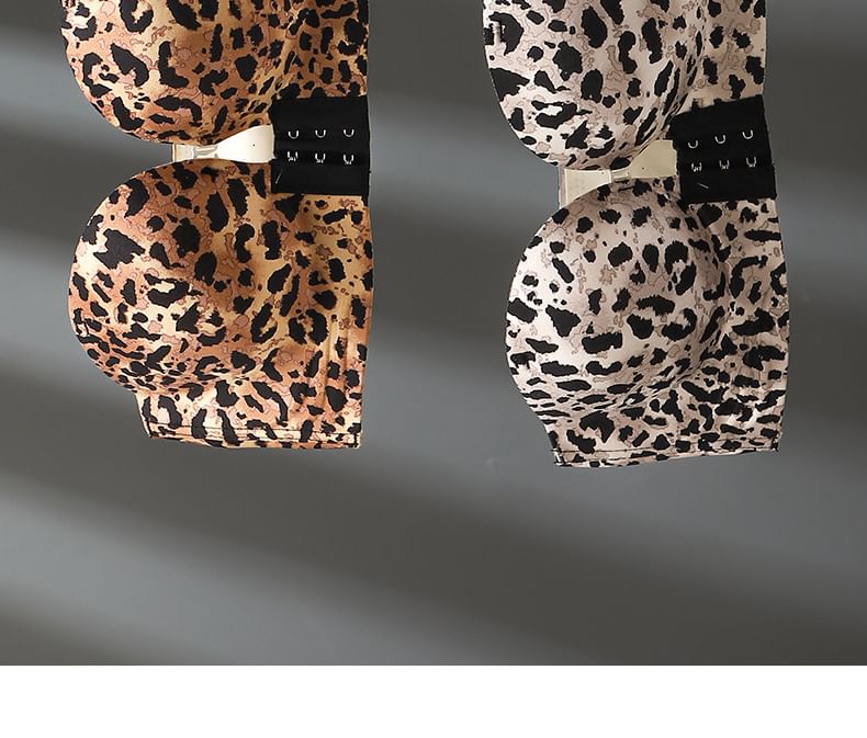 Sundewea - Luipaardprint bh met voorsluiting en beugel