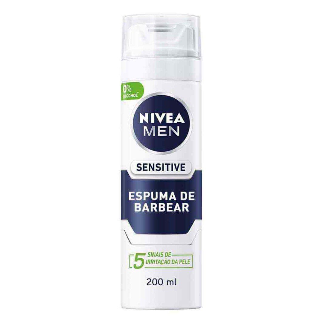 NIVEA  Espuma Barbear Sensitive - 200ml