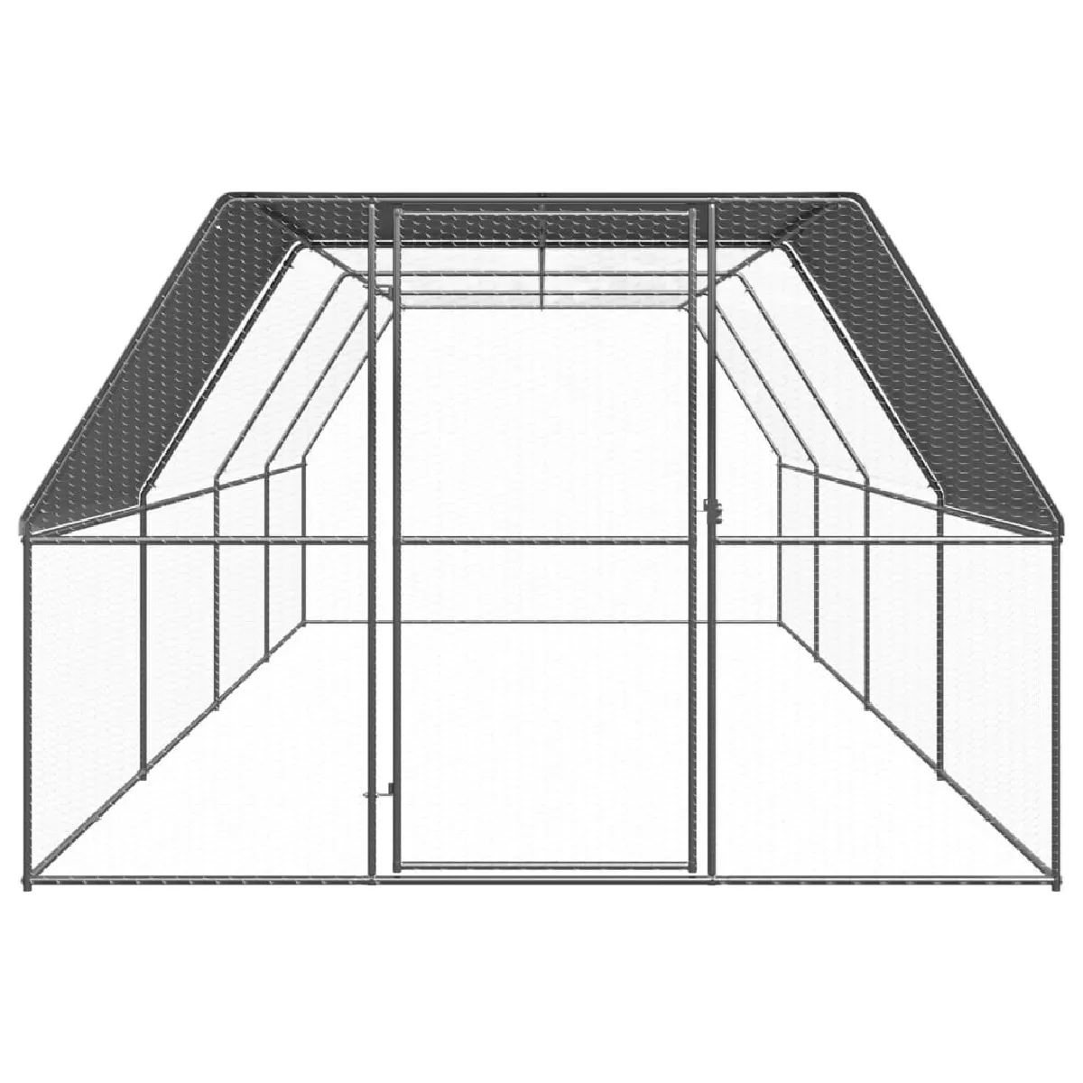 VidaXL Poulailler d'extérieur - 3x8x2 m