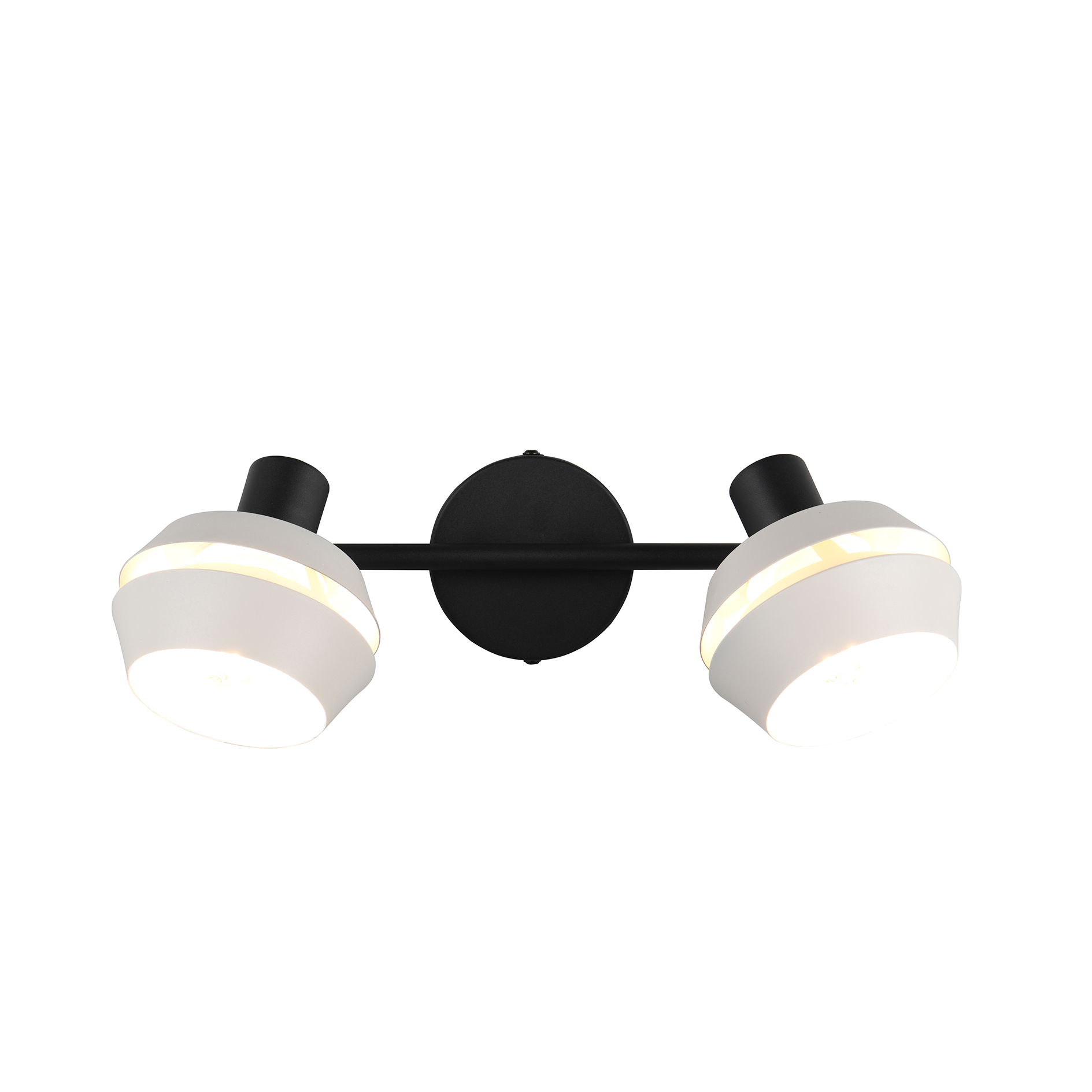 Spotbalken - schwarz matt-warm grey - 2-flammig