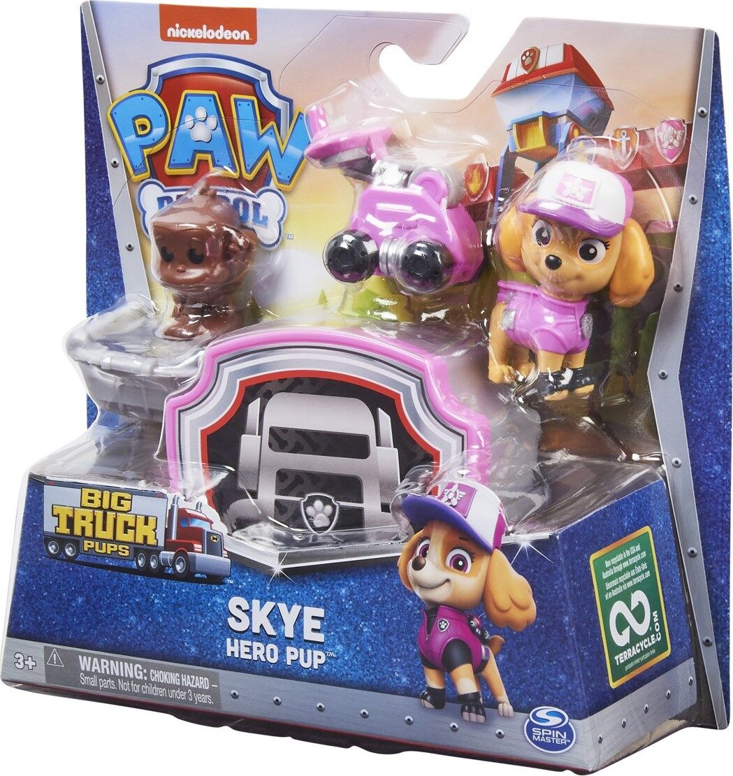 Paw Patrol - Skye Figur Med Tilbehør - Hero Pups