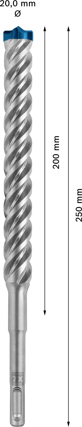 Bosch 2608900142 EXPERT Hamerboor SDS plus-7X - 20x200x265mm