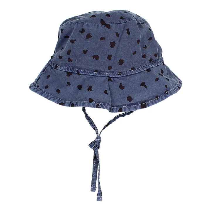 Búho Chapeau Coton Bio Animal Bébé | Bleu marine