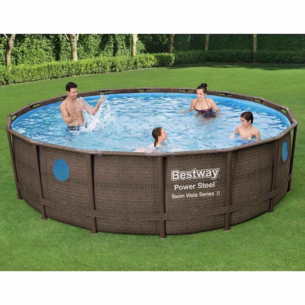 Bestway Power Steel zwembad met accessoires, 488 x 122 cm