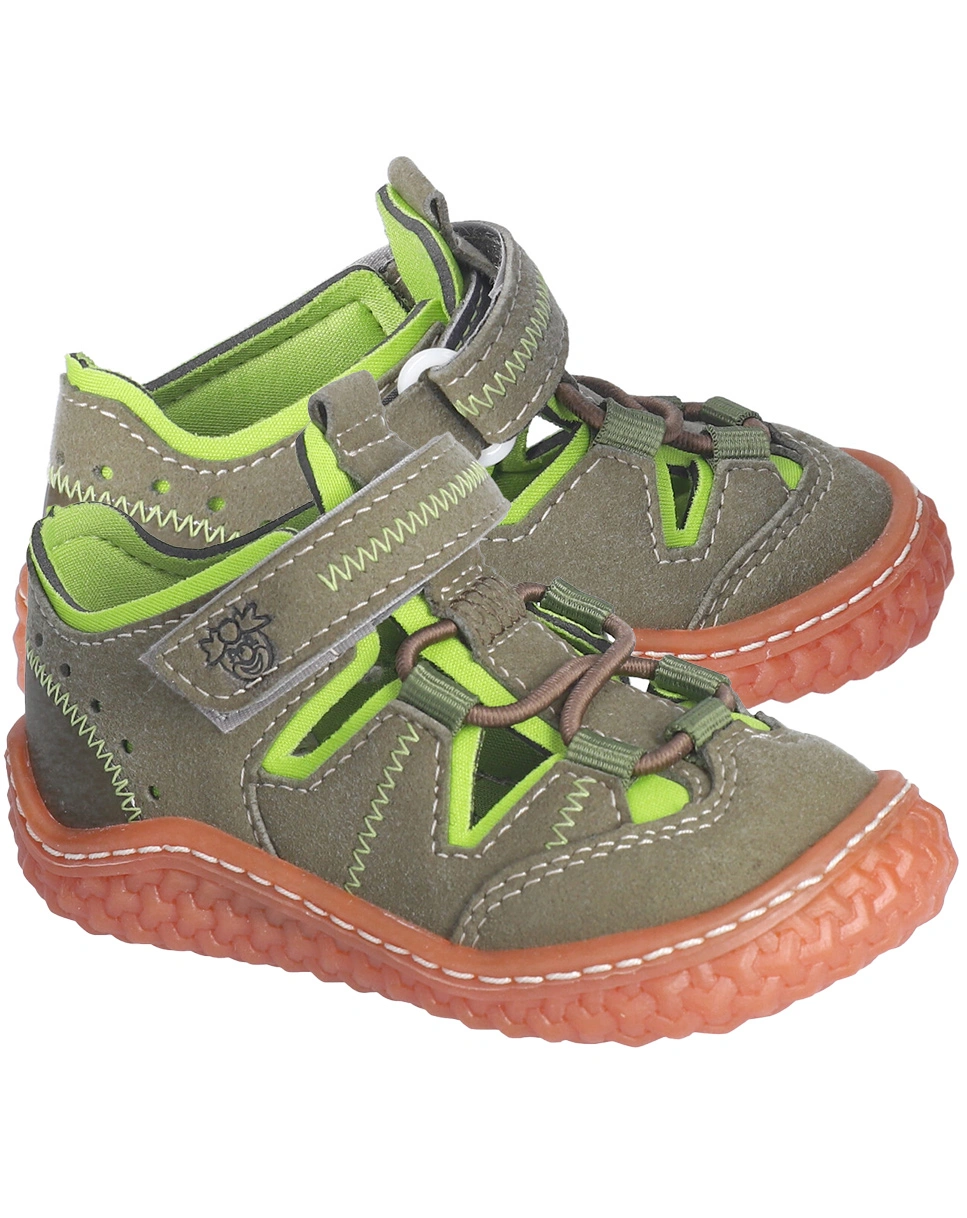 Barfußschuhe JERRY in oliv/acido