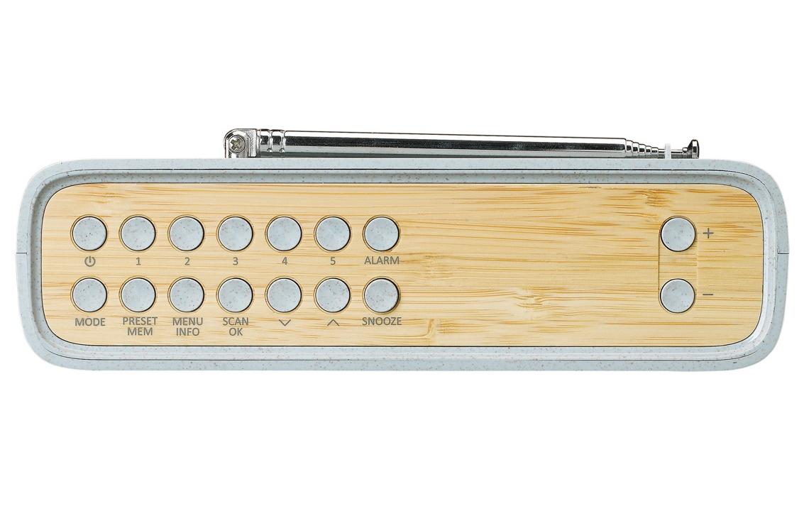 DAB+ Radio PDR-046 Bambus/Weiss<br>DAB+ Radio mit Bluetooth