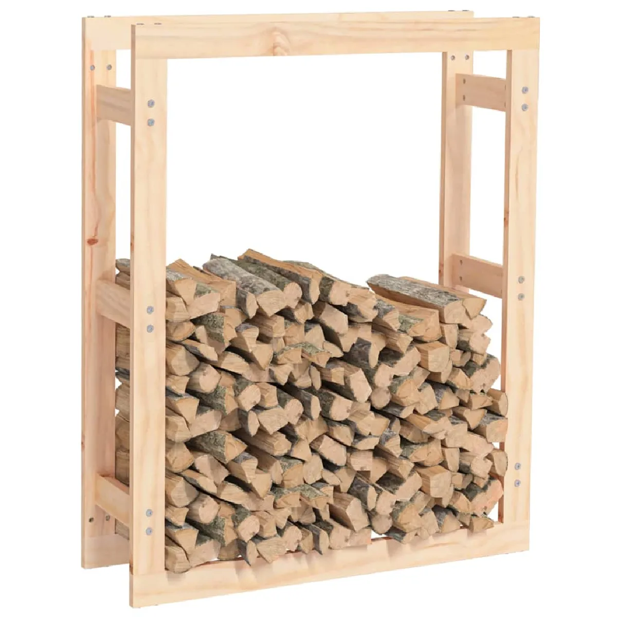 VidaXL Support Bois Chauffage Pin Massif
