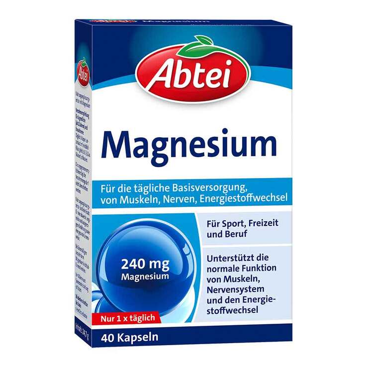 Abtei Magnesium 240 mg Kapseln, 40 St