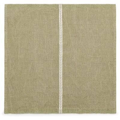 Serviette Leinen Melange, Grün