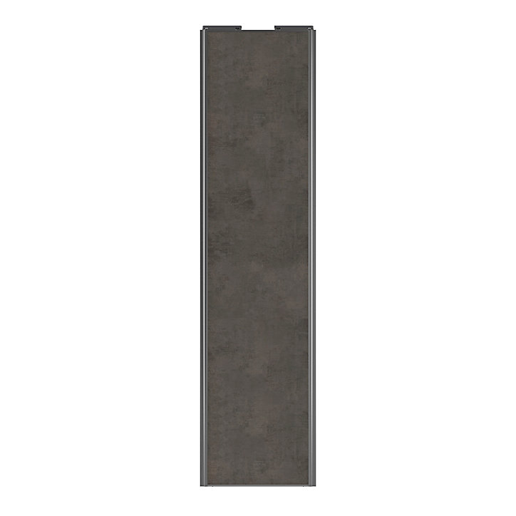 Porte de placard coulissante gris antique profil gris GoodHome Arius H. 248,5 x L. 62.2 cm + amortisseurs