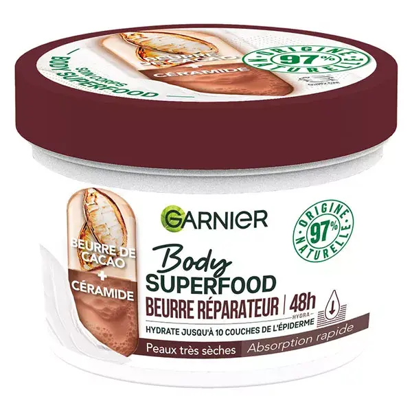 Garnier Body Superfood Manteiga Reparadora de Cacau e Ceramida 380ml