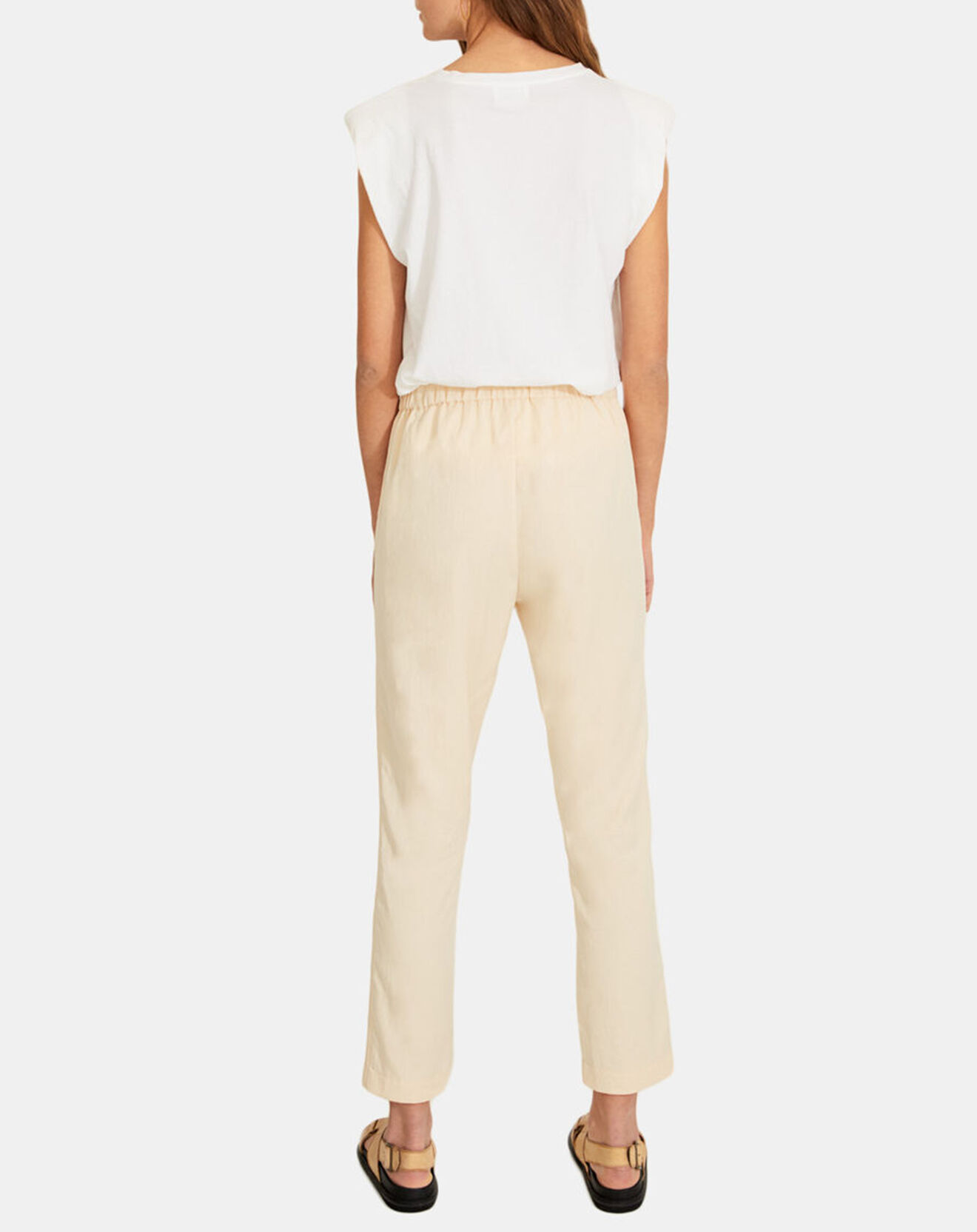 Yerse Pantalon  droit Amélia écru
