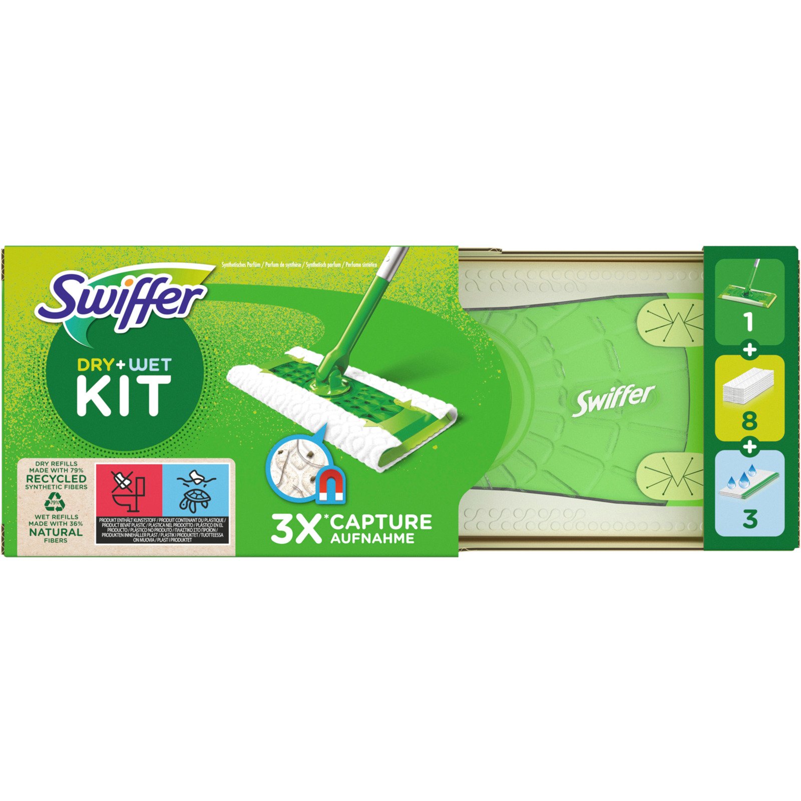 Swiffer Starterset Dry + Wet, 12-teilig