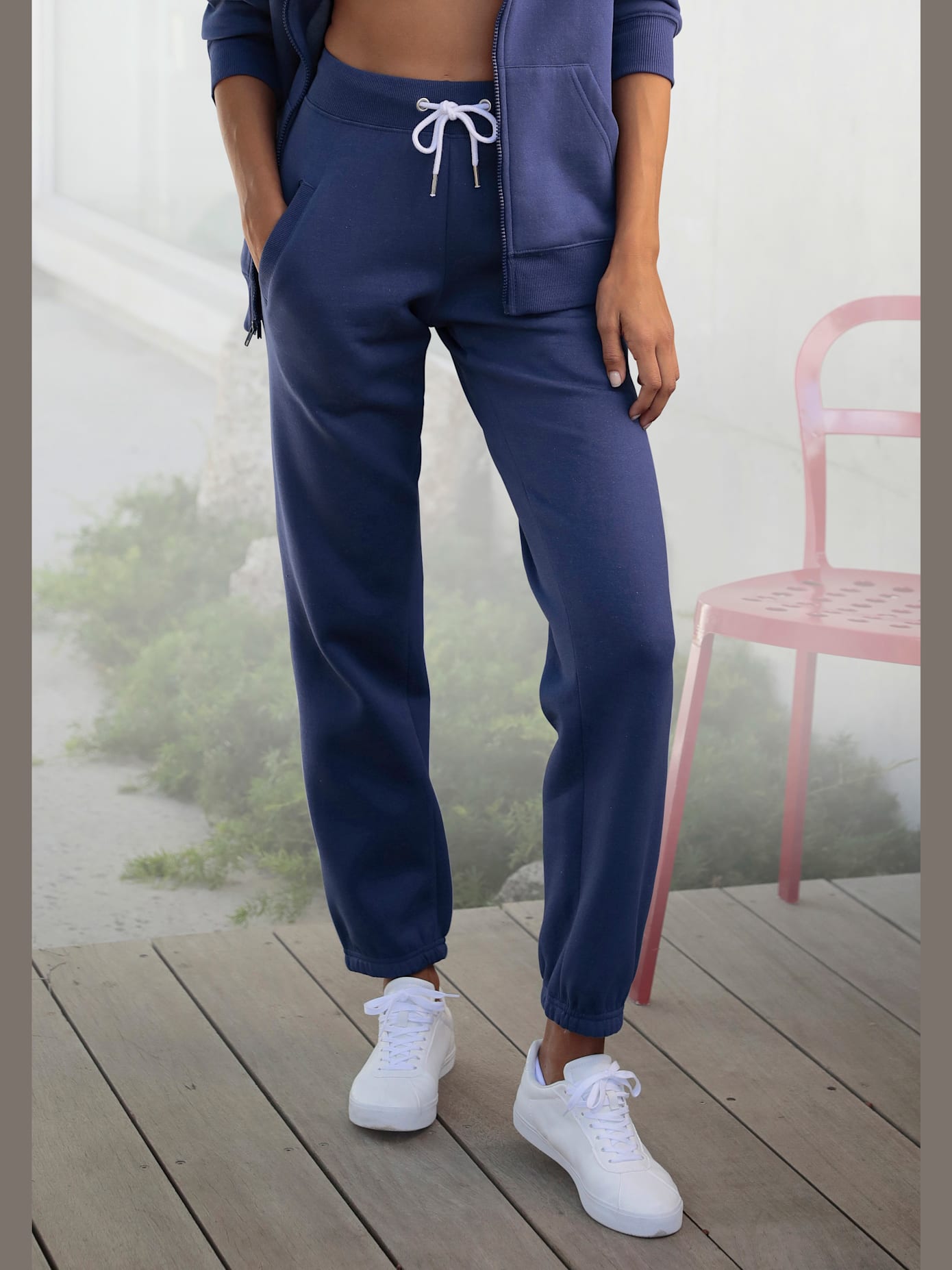 Pantalon molletonné pantalon avec ceinture élastique et coulisse