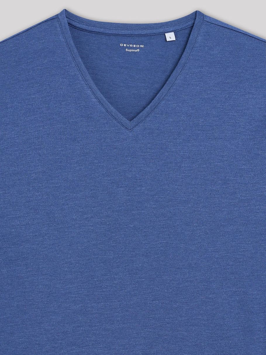 Tee-shirt col v uni