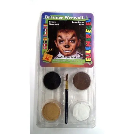 Eulenspiegel Schmink-Set Brauner Werwolf