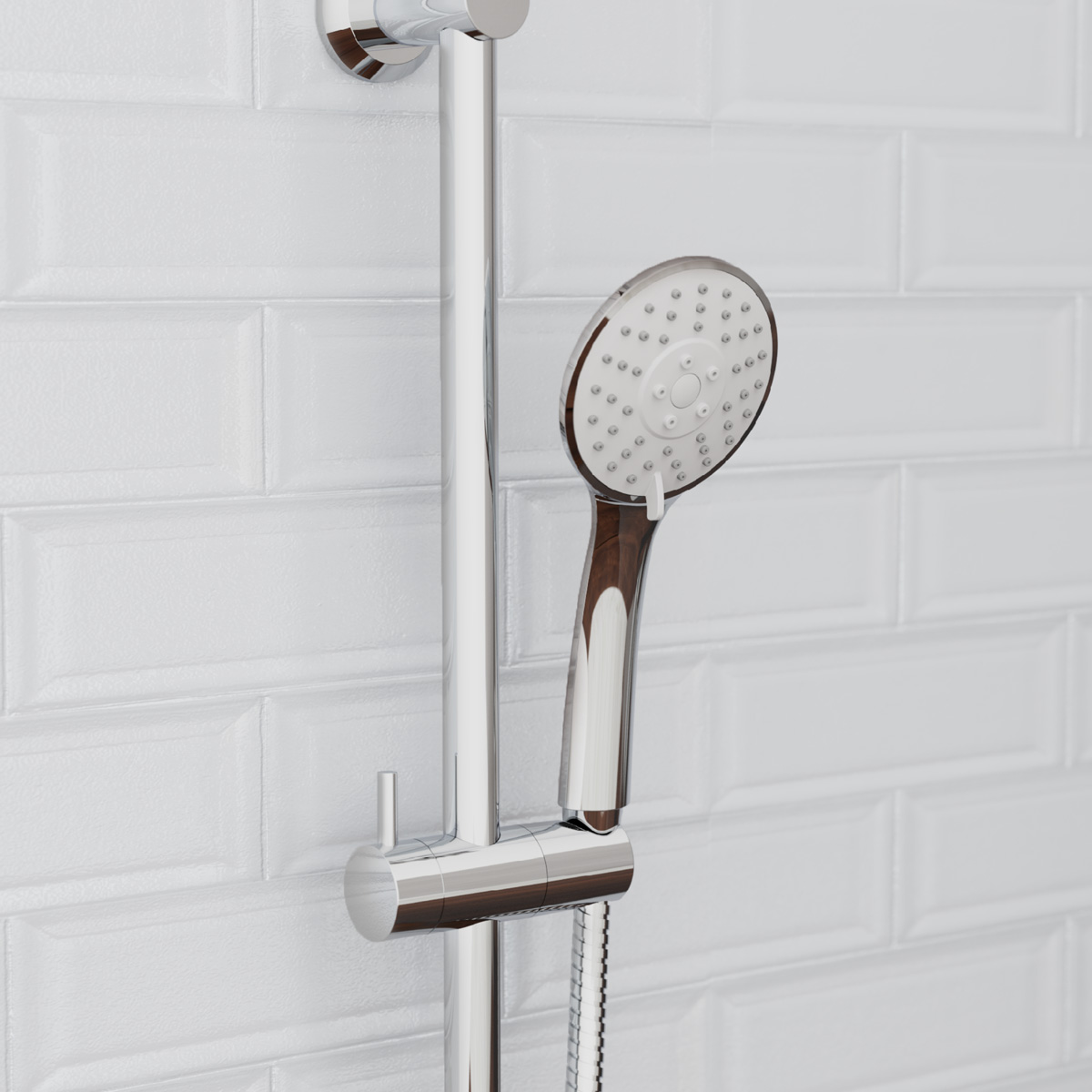 Schutte Napoli handdoucheset 3 standen chroom