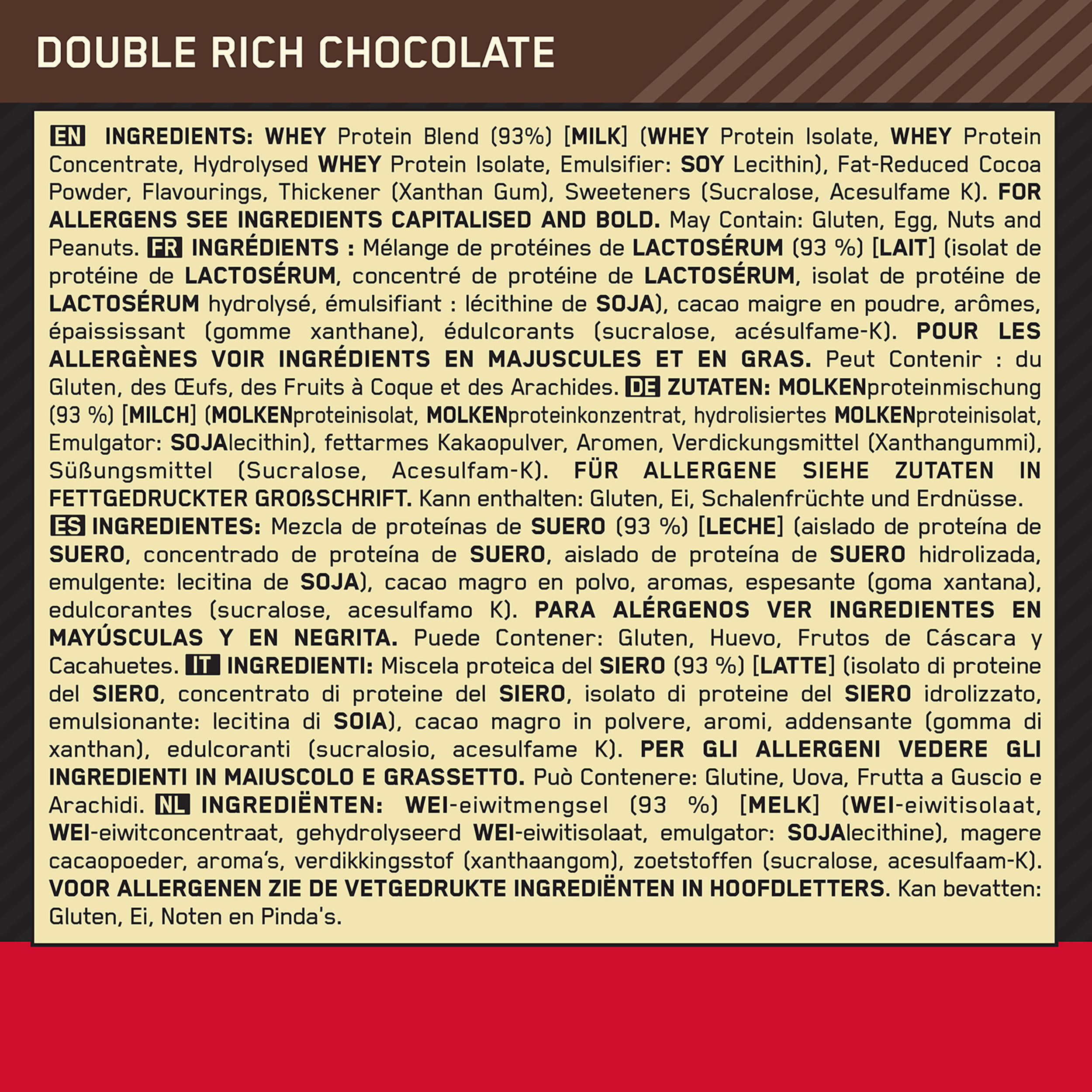 Optimum Nutrition Whey Protein Gold Standard 4530 g Double Rich Chocolate
