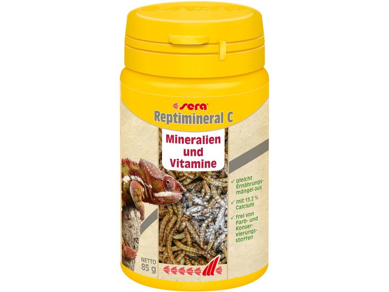 sera Zusatzpräparat Reptimineral C, 100 ml, 85g Ergänzungsfuttermittel für carnivore Reptilien