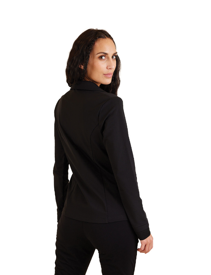 HBT BASICS ESSENTIELS | SHIRLEY BLAZER UNI VESTE FEMME NOIR/NOIR
