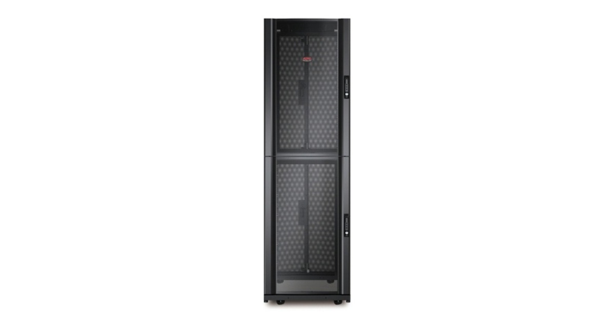 APCNetShelter SX Colocation 42U met zijpanelen server rack  (Zwart, 600 x 1070 x 1991mm, twee compartimenten)