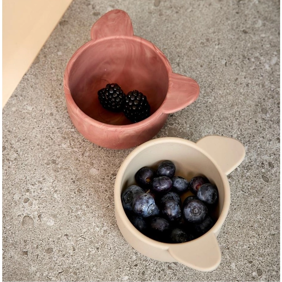 nuuroo Snack-Schüsseln Rosa Koala 2-teilig, Cobblestone