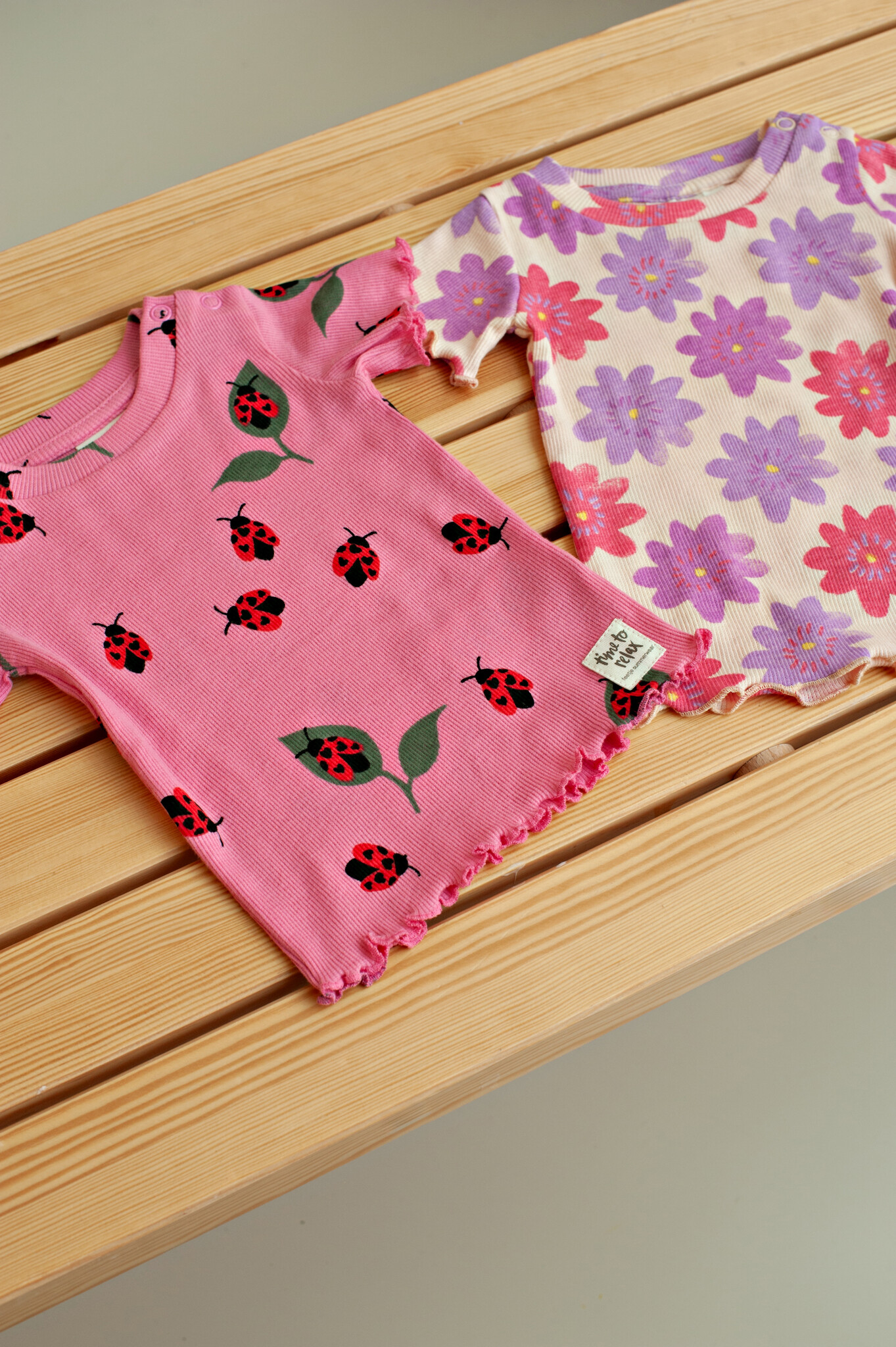 Feetje Feetje shortama Lily Ladybug - Premium Summerwear, roze