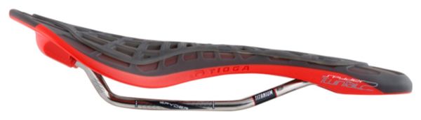 Selle TIOGA Spyder Twin Tail Titane Rouge
