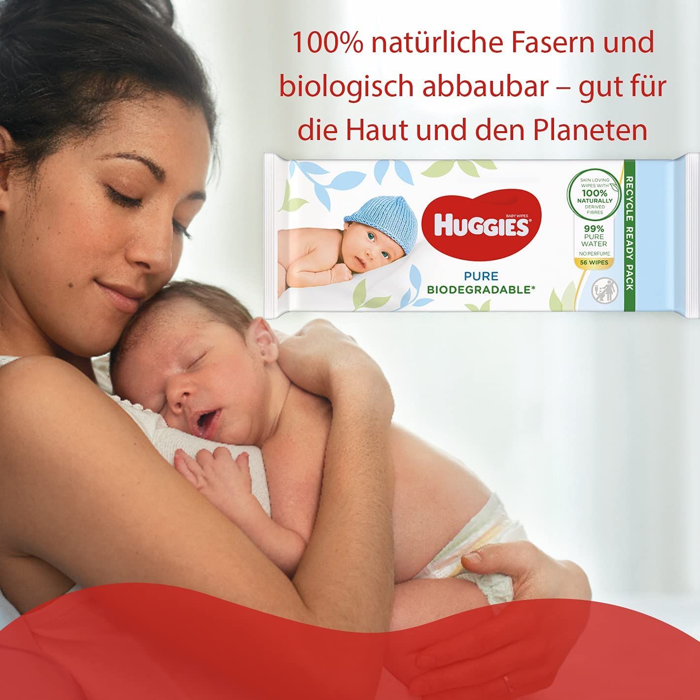 Huggies Feuchttücher Baby Wipes Babytücher Natural Sensitive