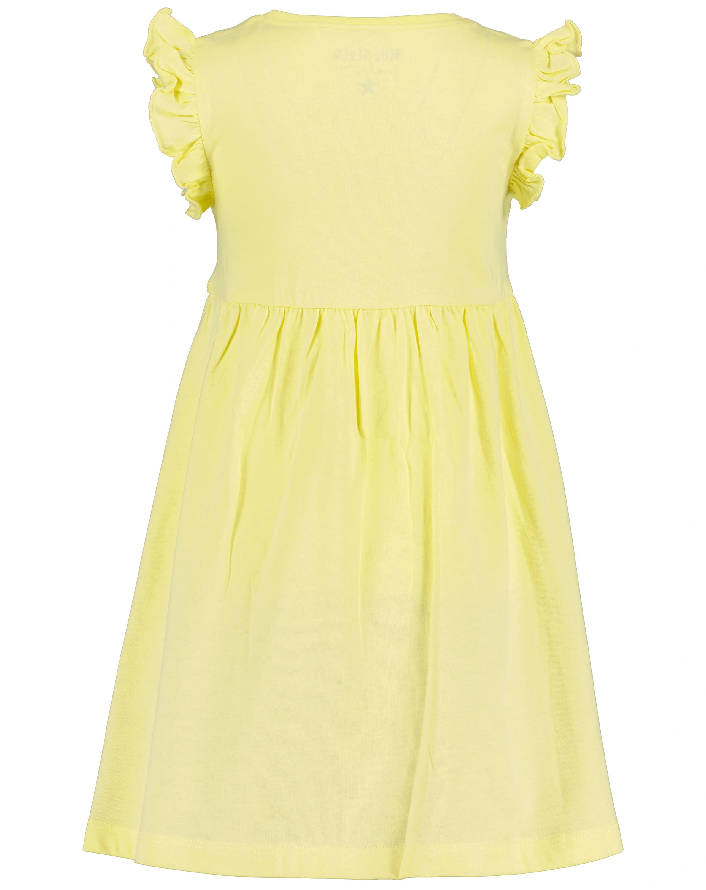 Kurzarm-Kleid REGENBOGEN in zitrone