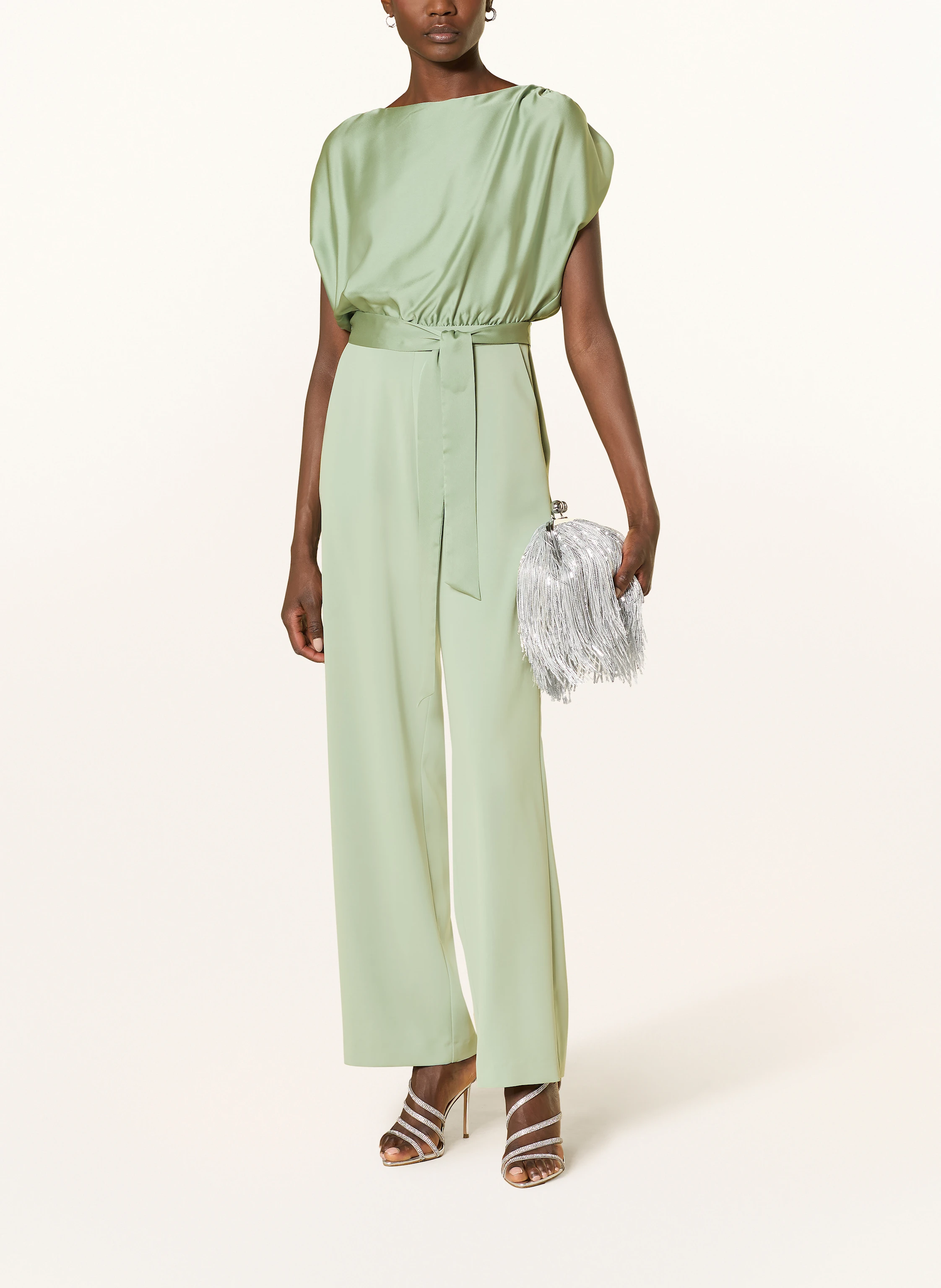 SWING Jumpsuit im Materialmix