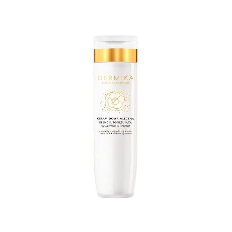 Dermika Luxury Ceramides ceramidowa mleczna Esencja tonizująca do twarzy 200 ml