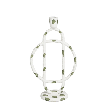 Kandelaar off white - l17xb10xh30cm