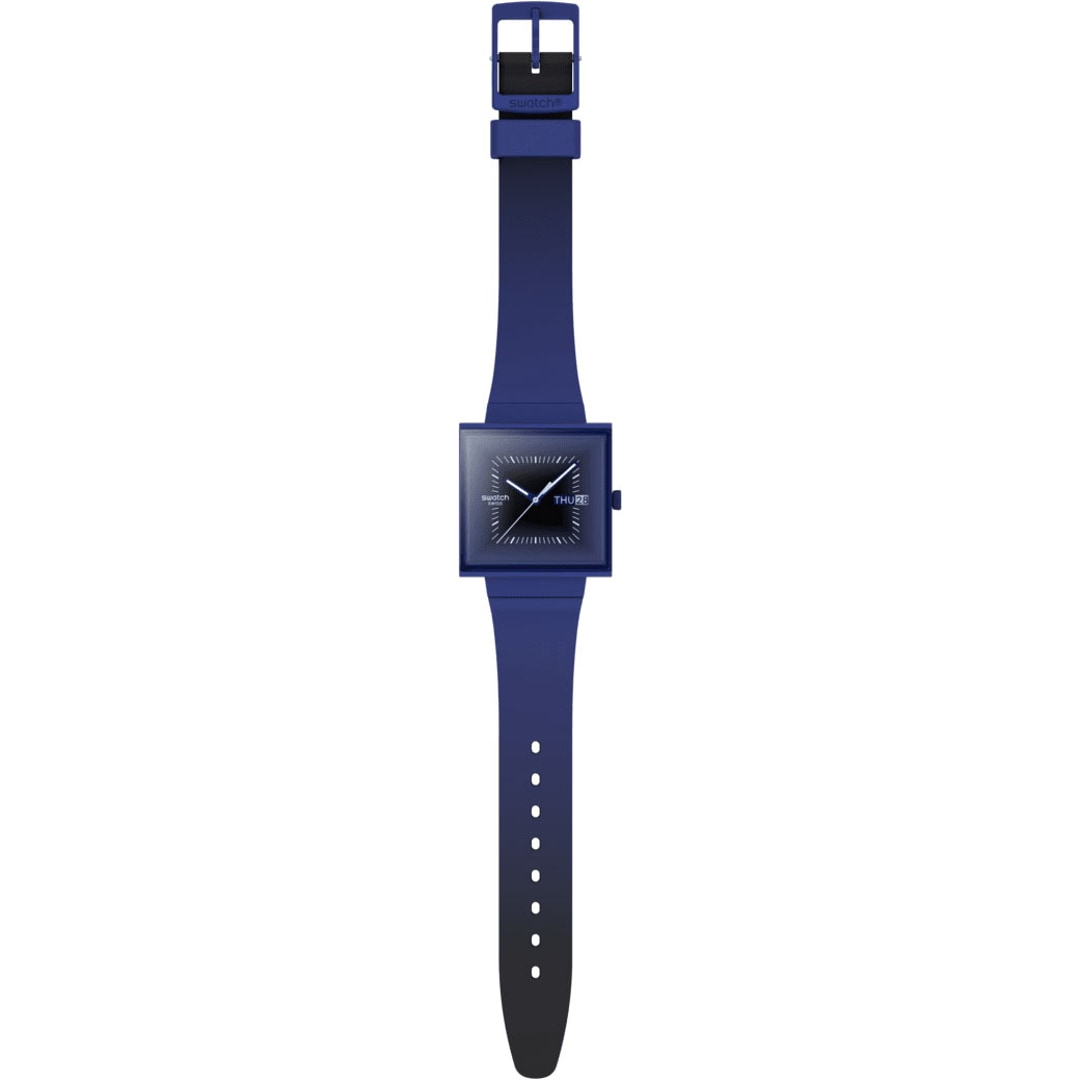 Swatch Original Bioceramic Squarely Blacklight